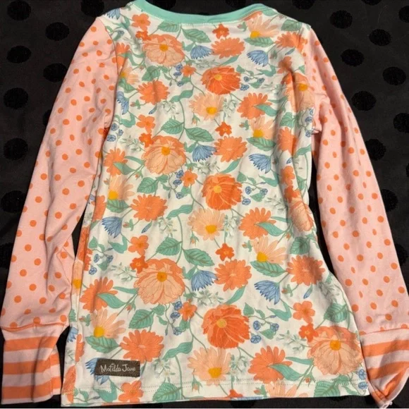 Matilda Jane Dream Chasers Super Sweet PJ Top Size 6 Floral Pajama Shirt - Picture 4 of 4